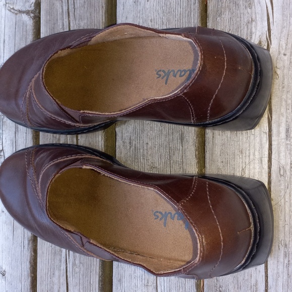 Clarks Vintage Comfortable Quality Leather Clog Size8.5M Brazil Very Good Cond. - Picture 7 of 9